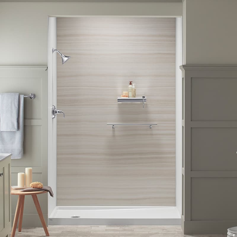 bg-shower-veincut-dune-white | Ultimate Bath Solutions